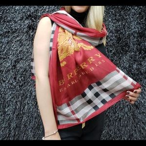 Burberry Accessories - Burberry scarf Like New. 100% silk. Retail 250.00 Burberry Accessories - Burberry scarf Like New. 100% silk. Retail 250.00